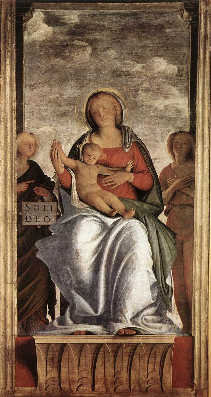 Madonna and Child with Two Angels fg