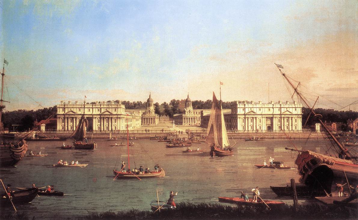 London: Greenwich Hospital from the North Bank of the Thames d