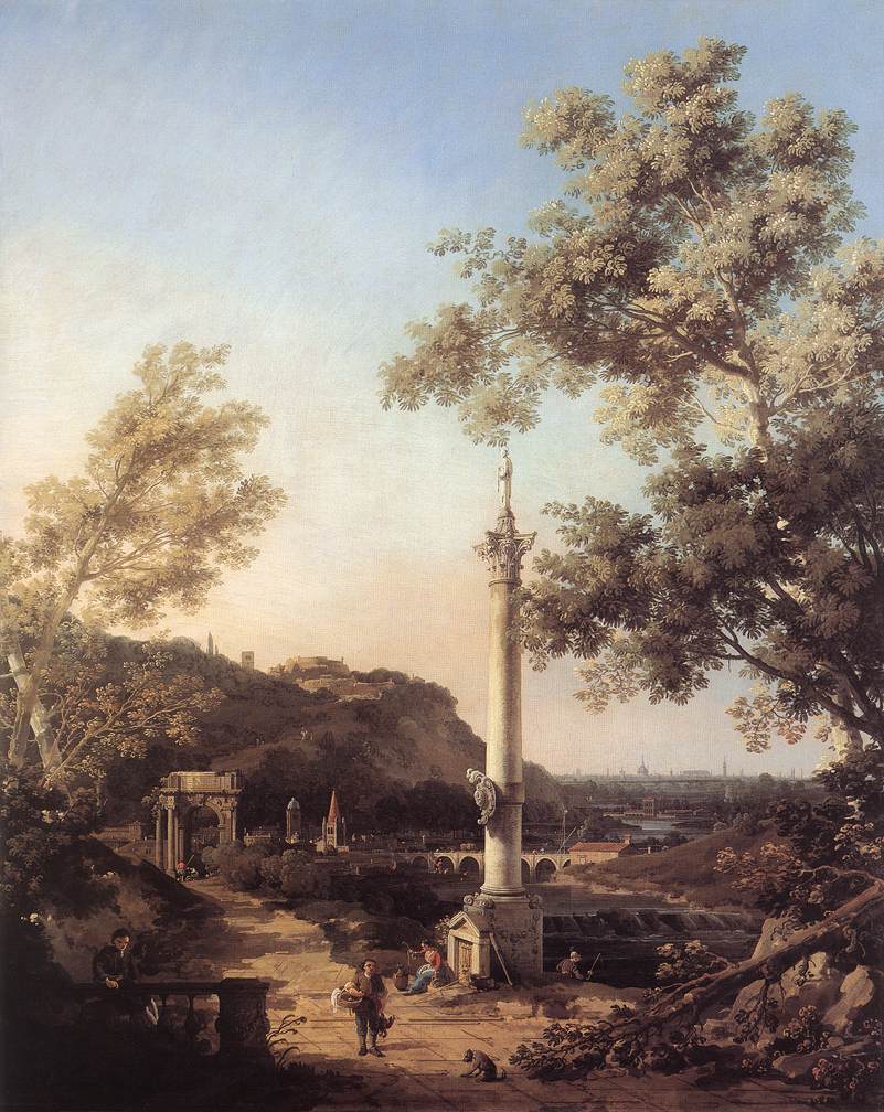 Capriccio: River Landscape with a Column f