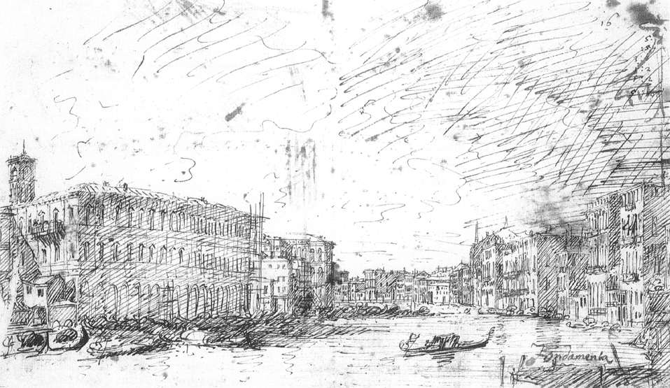 The Grand Canal Seen from Rialto toward the North ff