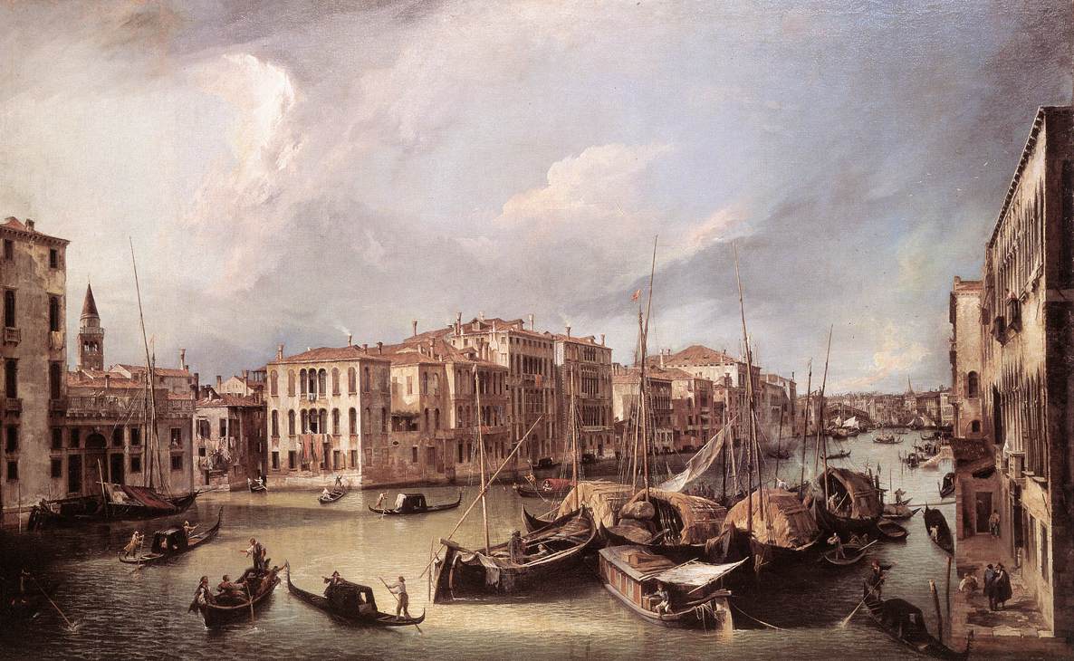 Grand Canal: Looking North-East toward the Rialto Bridge ffg