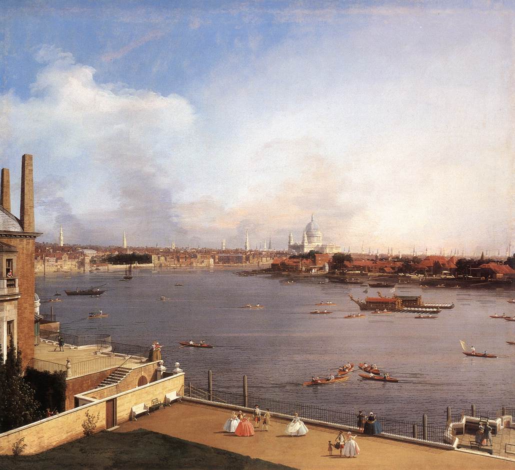 London: The Thames and the City of London from Richmond House g