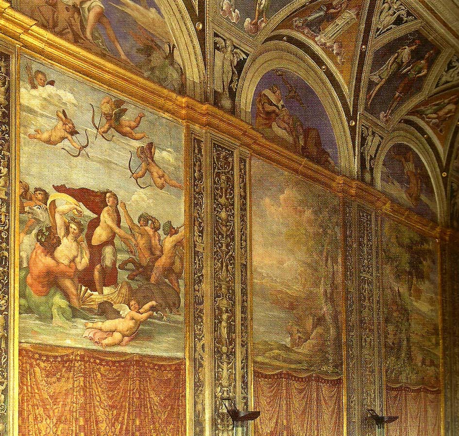 interior of the villa farnesina