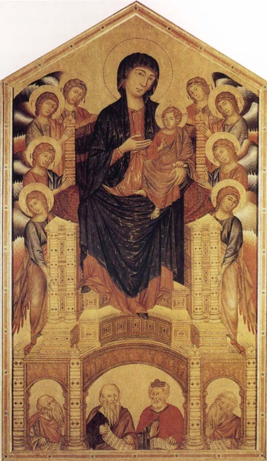 Madonna and Child Enthroned with Angels and Prophets