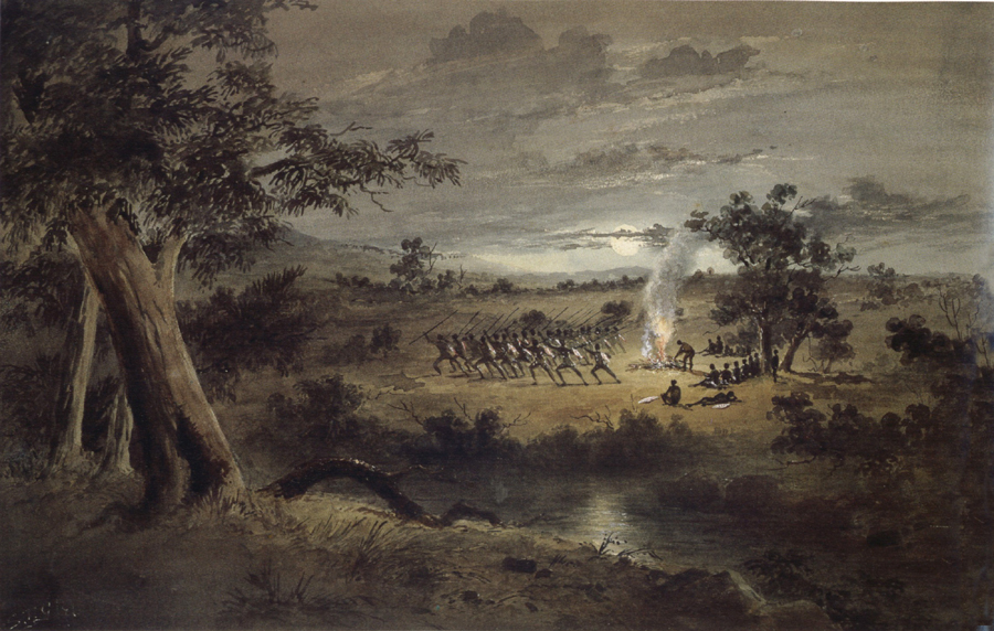 Corroboree at night