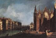 Canaletto The Grand Canal near Santa Maria della Carita fgh oil on canvas