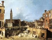 Canaletto The Stonemason s Yard oil