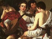 Caravaggio The Concert  The Musicians oil on canvas