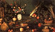 Caravaggio Still Life with Flowers Fruit painting