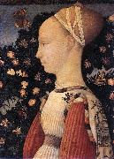 PISANELLO Portrait of a Princess of the House of Este  vhh oil