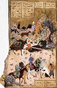 Bihzad Sultan Sanjar and the wildow painting