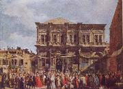 Canaletto The Feast Day of St Roch oil on canvas