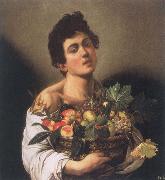 Boy with a Basket of Fruit Caravaggio