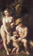 Correggio Venus with Mercury and Cupid painting