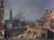 Canaletto the stonemason s yard oil on canvas