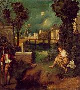 Giorgione The Tempest painting