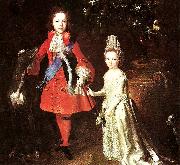 Largillierre james stuart and his sister oil