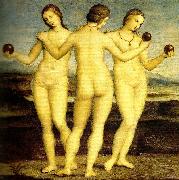 three graces muse'e conde,chantilly Raphael