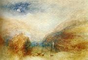 J.M.W.Turner the lauerzersee, oil on canvas