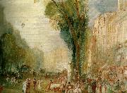 J.M.W.Turner boulevard des italiens oil