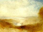 J.M.W.Turner landscape with a river and a bay in the distance oil on canvas