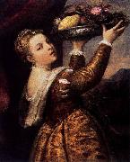 Girl with a Platter of Fruit  Titian