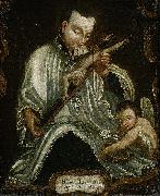 Saint Aloysius Gonzaga with the crucifix