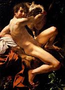 Caravaggio Saint John the Baptist painting