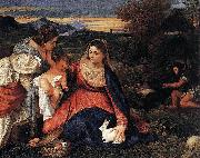 Die Madonna mit dem Kaninchen  Titian