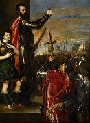 Alfonso di'Avalos Addressing his Troops  Titian