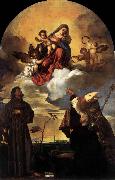 Madonna in Glory with the Christ Child and Sts Francis and Alvise with the Donor  Titian