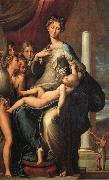 PARMIGIANINO Madonna of the Long Neck oil on canvas