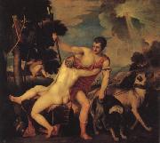 Titian Venus and Adonis painting