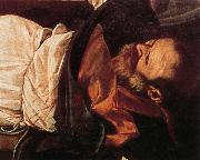 Caravaggio Details of Martyrdom of St.Matthew painting