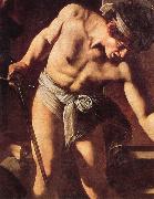 Caravaggio Details of Martyrdom of St.Matthew painting