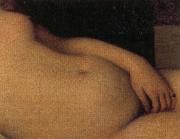 Titian Details of Venus of Urbino painting