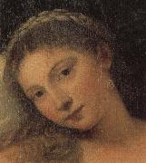 Titian Details of Venus of Urbino painting