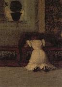 Titian Details of Venus of Urbino painting