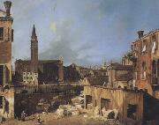 Canaletto La Chiesa e la scuola della Carita,dal laboratorio di marmi di S.Vitale (mk21) china oil painting artist