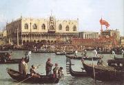 Canaletto The Bacino di S Marco on Ascension Day (mk25) oil on canvas