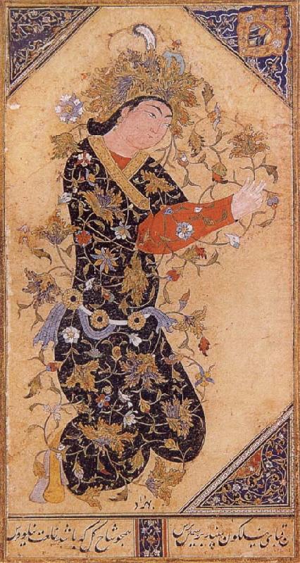 Archangel,a symbol of the divine Active Intelligence, Bihzad