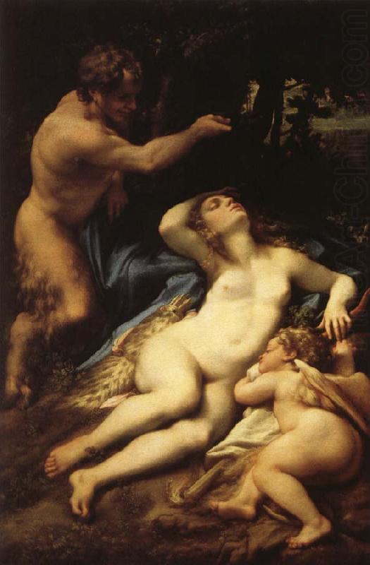 Venus and Cupid with a Satyr, Correggio